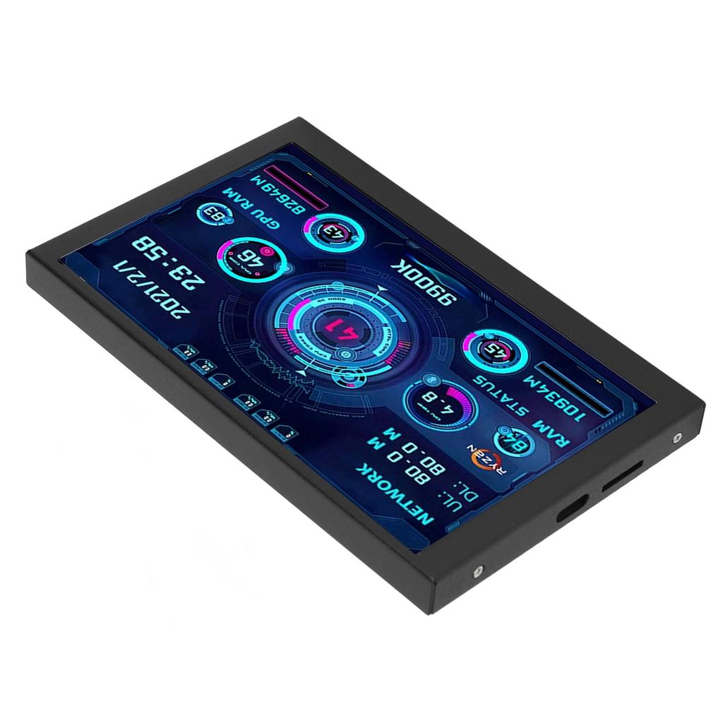 Монитор данных ЦП ПК 5 дюймов IPS USB C TYPE C Дисплей температуры ЦП ПК GPU RAM Монитор данных