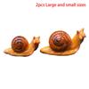 Micro Landscape Simulation Small Snail Garden Decoration Snail Ornament Snail Model Resin Craft Miniature Figurine Home Decor.