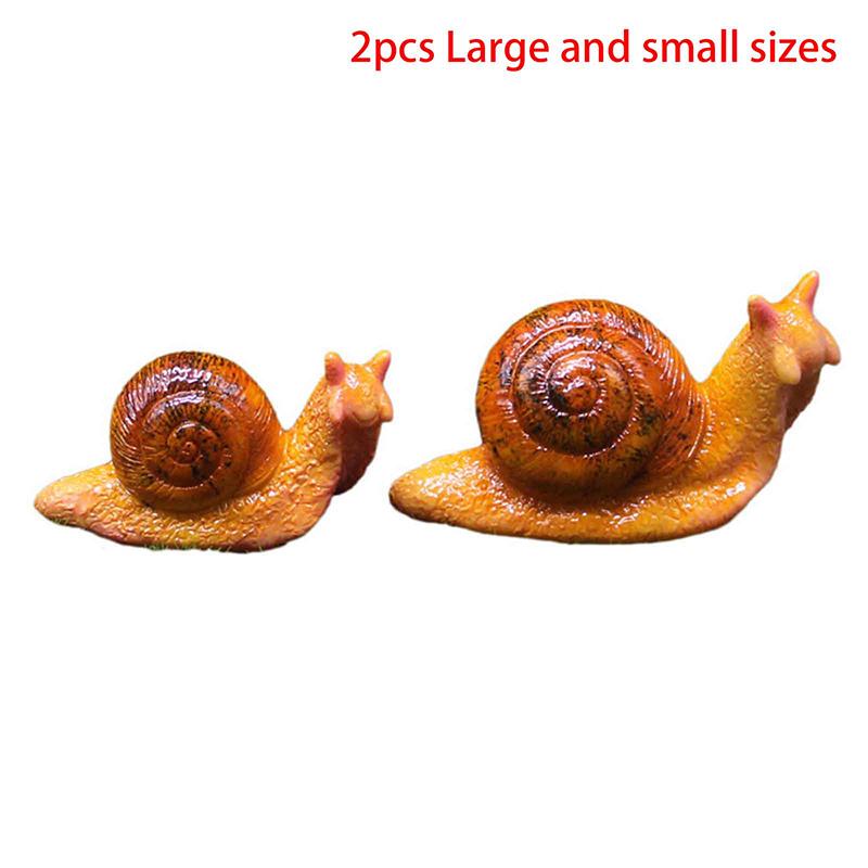 Micro Landscape Simulation Small Snail Garden Decoration Snail Ornament Snail Model Resin Craft Miniature Figurine Home Decor.
