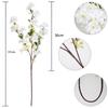 4 Pcs Cherry Blossom Branches Artificial Cherry Blossom Long Stem Artificial Flowers for Tall Vase Silk Cherry Blossom Tree Stems Spring Home Decor