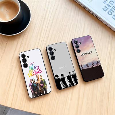 C-Coldplay Чехол для телефона для Samsung Galaxy A73, A72, A71, A70, A53, A52, A51, Другие Мягкий черный чехол