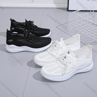 Модные дышащие спортивные кроссовки Comemore 2025 Лето Новинка Женские легкие вулканизированные кроссовки Повседневные Белые Черные Универсальные Теннисные