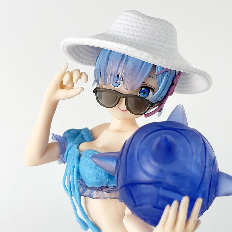 Rem Ram Купальник Фигурка ReZero Аниме Жизнь Модель Украшение Игрушка Подарок