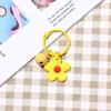 Брелок для ключей в виде сумки-автомобиля с милым маленьким цветком цвета конфет