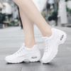 Women Casual Walking Shoes Air Cushion Chunky Sneaker Platform Height Increasing Breathable Slip On Loafers Lady Trainers