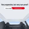 Tesla Model Y/3 Silicone Suede Sunroof Shade – Heat-Insulating Sun Visor