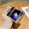 Для Samsung ZFlip5 Роскошный Блестящий Чехол-подставка с Градиентом для Samsung Galaxy Z Flip 6 5 4 3 Flip4 Алмазное Кольцо Держатель Подставка Чехол