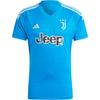 Футболка вратаря Juventus Condivo 22 с буквенным принтом, V-образным вырезом и коротким рукавом, мужские футболки синего цвета IB0497
