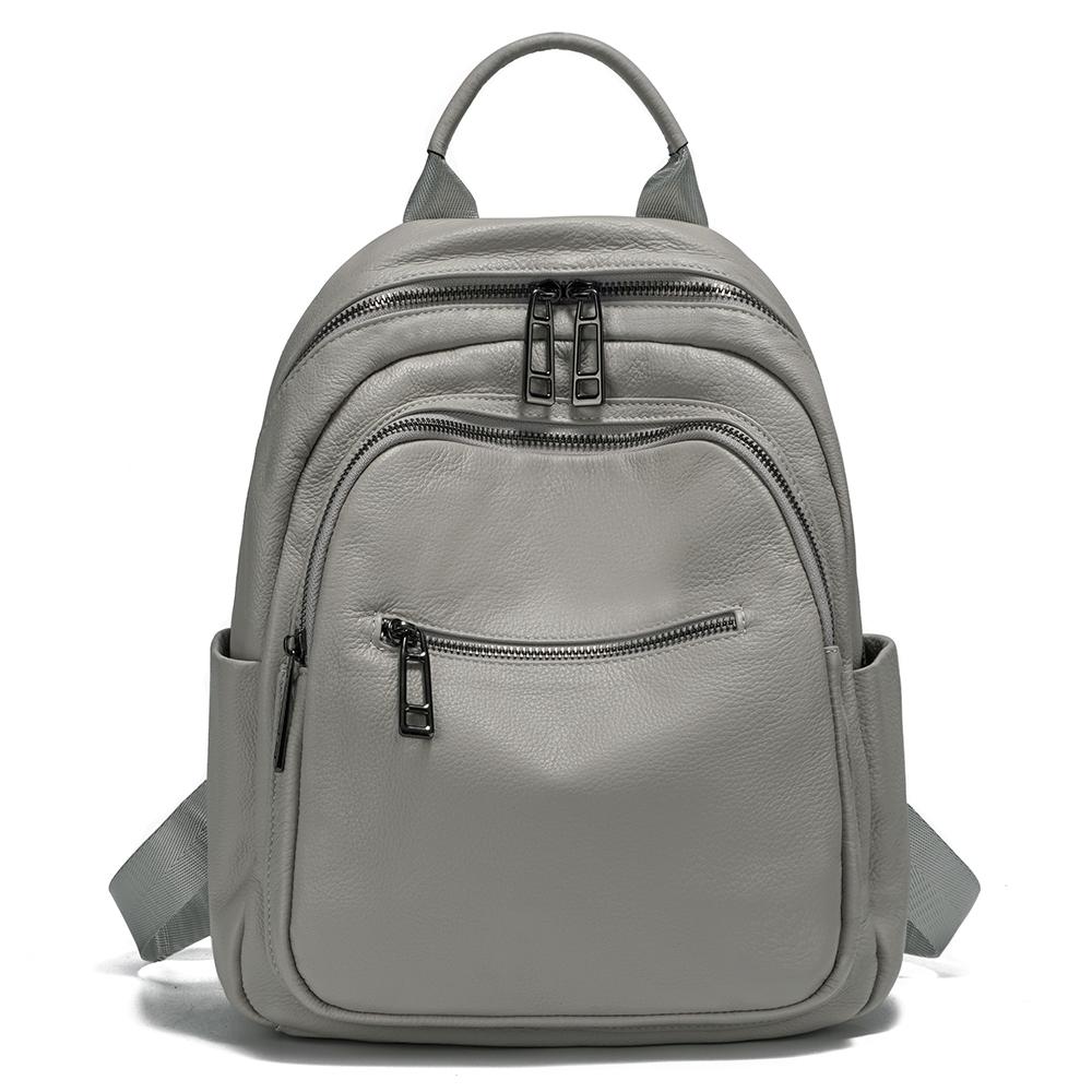 Zency темно-зеленый рюкзак из натуральной кожи для женщин дорожный рюкзак школьный рюкзак 2024