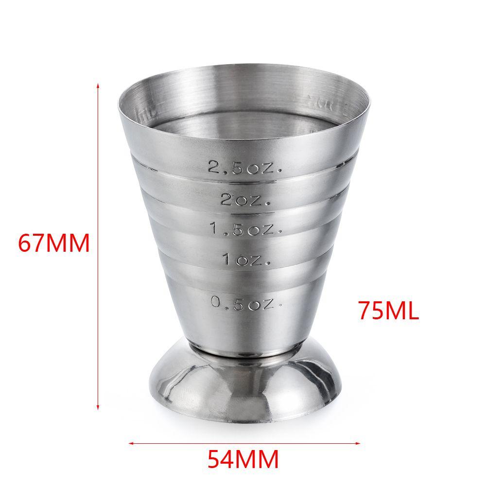 75ML Mixer Measure Tool Cocktail Tools Measuring Cup Mixing glass Jigger Drink Shaker