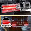 Ygmylandbb LED Truck Tail Sequential Flowing Turn Tail Brake Small Turn Rear Combination Lights for and Square Universal Vehicle Inspection Set of 2