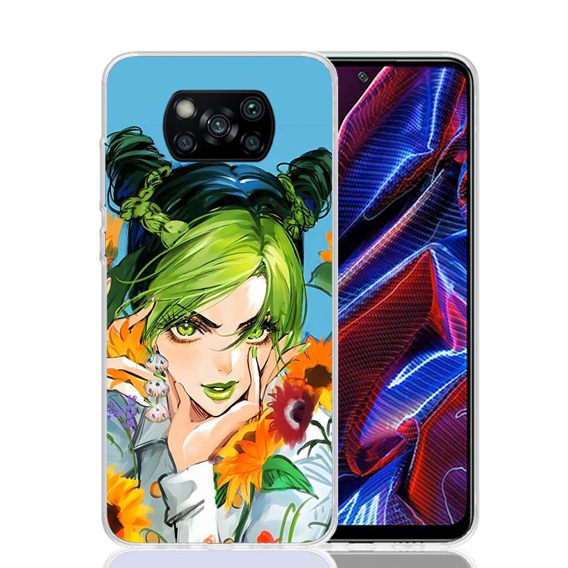 Чехол для телефона JoJo's Bizarre Adventure Джолин Куджо Для Xiaomi Poco X7 X6 X5 Pro F7 Ultra Redmi 15C 15 13 13C 12 12C 10 10A 10C 9 9A