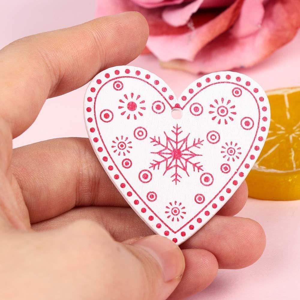 10pcs/set Festival Embellishment Decor Star Christmas Tree Ornament Party Supplies Wooden Tag