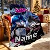 Custom Name Personalized Jinx Print Blanket, Home Decor, Bedroom, Sofa, Camping, Couch, Gifts for Birthday Christmas