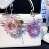 Crystal Bowknot Phone Pendant Alloy Cloud Charm Pendant Colorful Bead Phone Chain Beaded Bag Pendant for Women Wholesale
