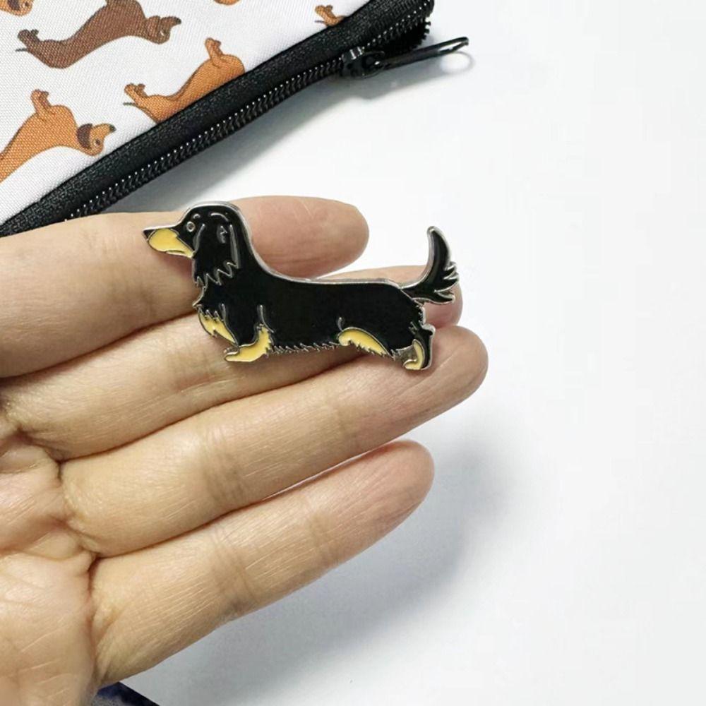 Cartoon Dog Dog Animal Enamel Pins Bulldog Cartoon Metal Badge Pet Dog Brooch Kid Gift