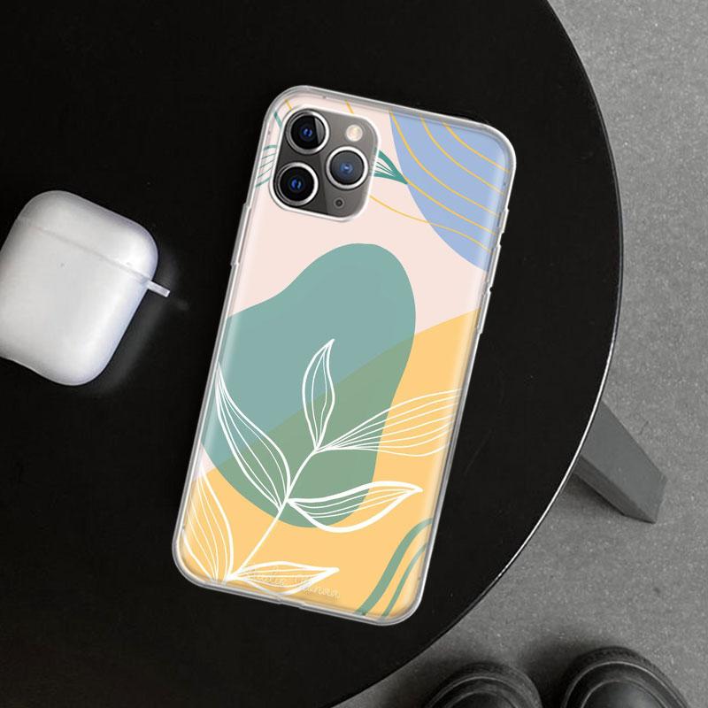 Абстрактный Женский Лицо Линия Чехол для Телефона для iPhone 11 12 13 Mini 14 15 Plus 16 Pro Max 17 Air 7 8 + SE Арт Персонализированный Fundas 1