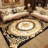 Golden Luxury Carpet for Living Room Europe Large Area Sofa Washable Rugs Decoration Home Non-slip Floor Mat for Bedroom Bedside