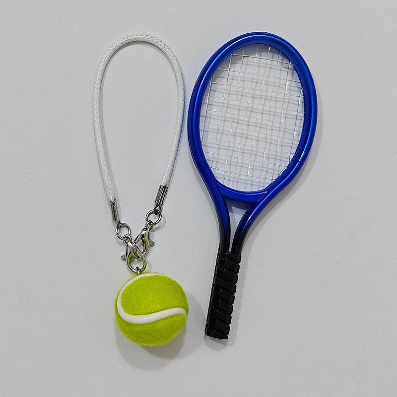 Sports Keychain with Pendant Rope - Tennis, Baseball, Football