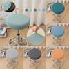 Stretchable Bar Round Stool Cover Thickened Stool Cushion Cover Soft Seat Chair Slipcover
