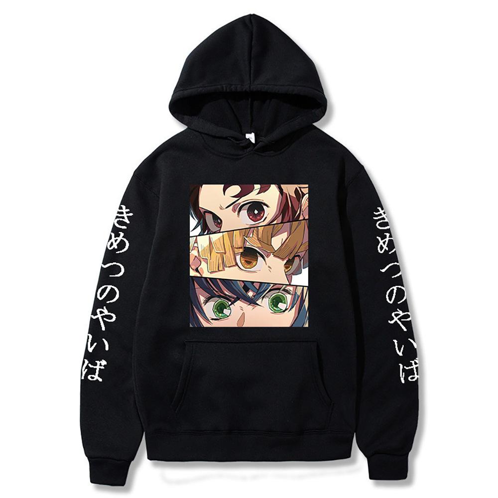 Fashion Japanese Anime Kamado Nezuko Demon Slayer Cool Women Hoodie Funny Winter Casual Cartoon Long Sleeve Sweatshirt
