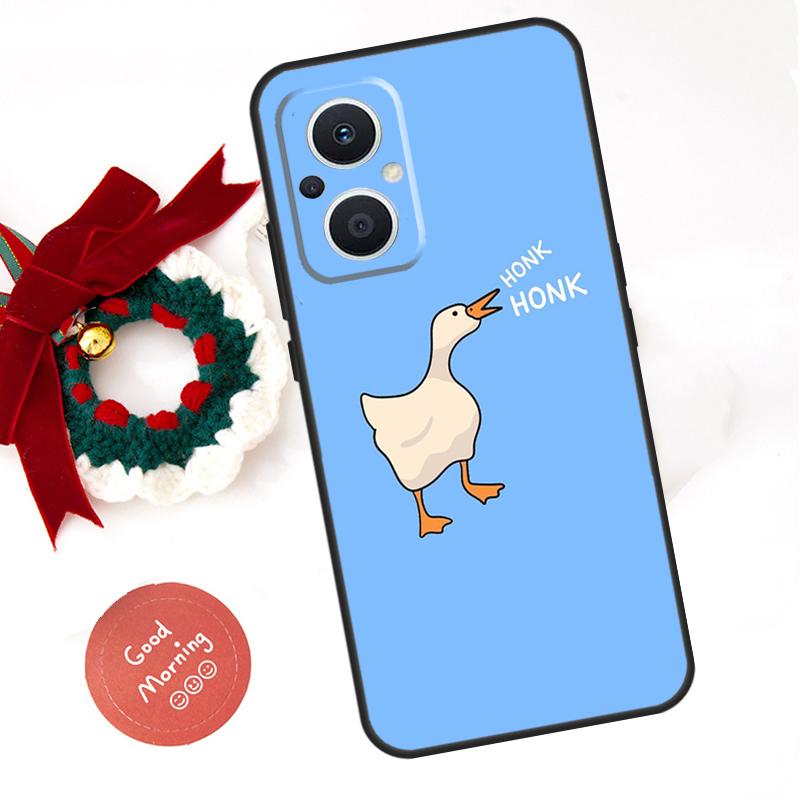 Мультяшная смешная гусь Чехол для OPPO Reno 14F 14 13 12 11 10 Pro 11F 12F 13F 7 8 Lite OPPO Find X8 X5 X9 Pro Чехол