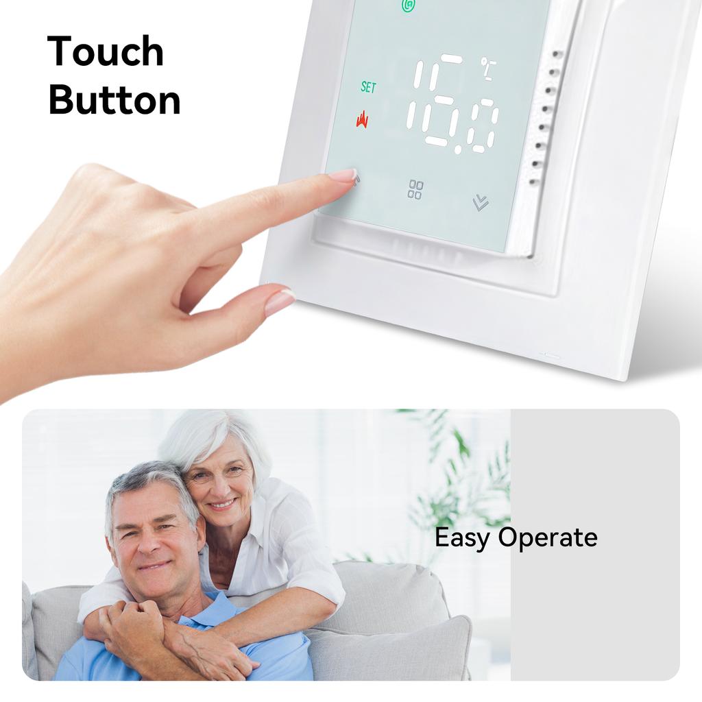 MINCO HEAT Smart WIFI MK08 Thermostat Remote Temperature Controller 3A 16A for Water/Electric Floor/Gas Boiler 1PC7
