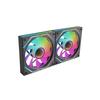 Mars Gaming MF-3DPROX2R Комплект 2x 120мм ARGB Вентиляторов Перевернутые Лопасти PWM FDB Черный