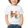 100% Хлопок Детская Футболка Kid-e-cats 2-12 Лет Мультяшный Принт Детские Футболки Милые Повседневные Топы С Круглым Вырезом С Коротким Рукавом Летняя Одежда