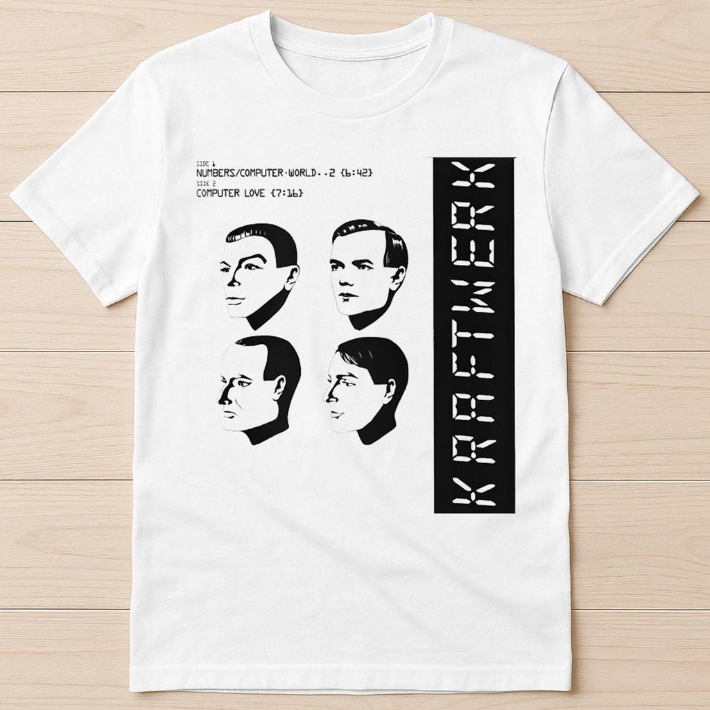 Kraftwerk Promo Label Computer World Love Music Meme Funny Gift Tee T Shirt G2887