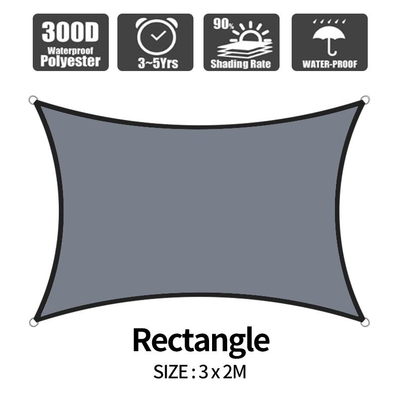 Укрытие от солнца Навес от солнца Защита от ультрафиолета Тент от солнца Кемпинговая защитная ткань Навес от солнца Сад Патио Терраса Автомобильный тент Пергола