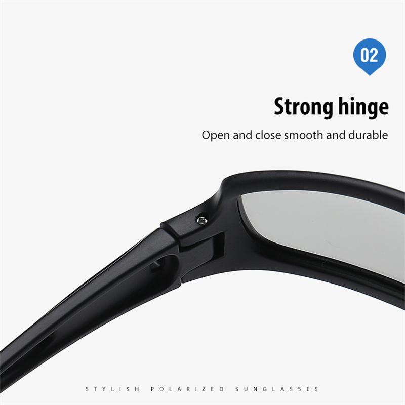 Мужские модные фотохромные поляризованные солнцезащитные очки, брендовый дизайн, спортивные солнцезащитные очки для мужских подарков