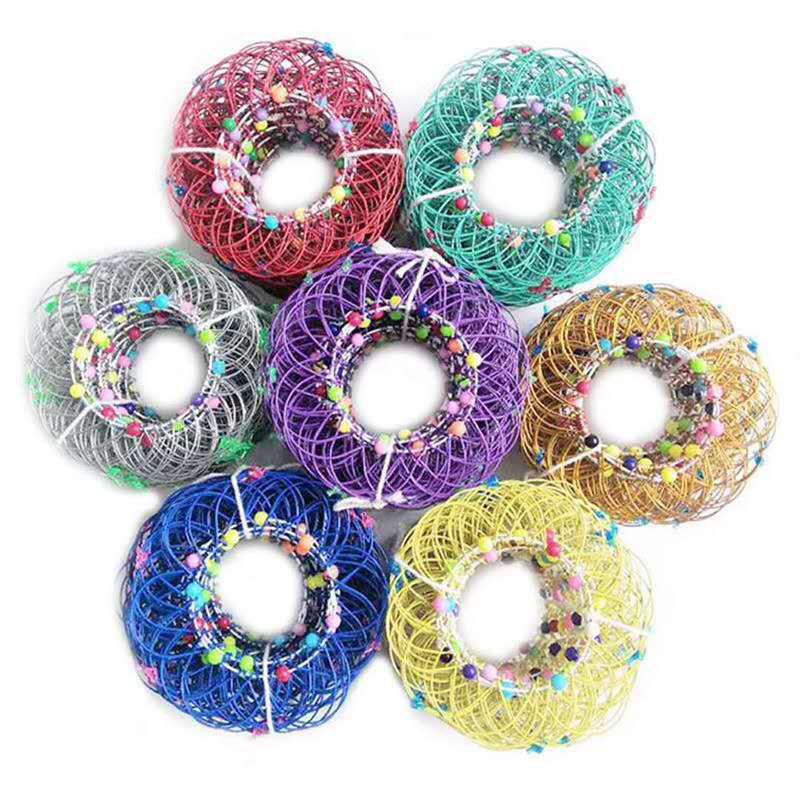 Soft Steel Magic Iron Ring: Nostalgic Flower Basket Toy for Kids - 36 Transformations