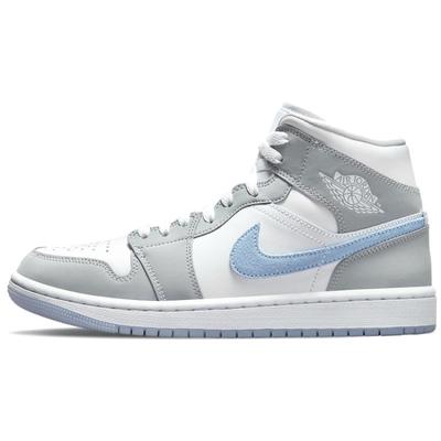 Женские кроссовки Air 1 Mid 'Wolf Grey Aluminum' Jordan BQ6472-105