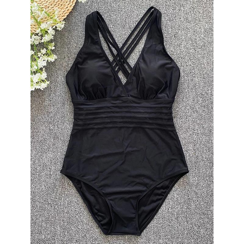 2025 V-neck Swimsuit Women One Piece Leopard Sexy Vintage Swimwear Female Bodysuit Bathers Bathing Swimming Swim Suit Beachwear