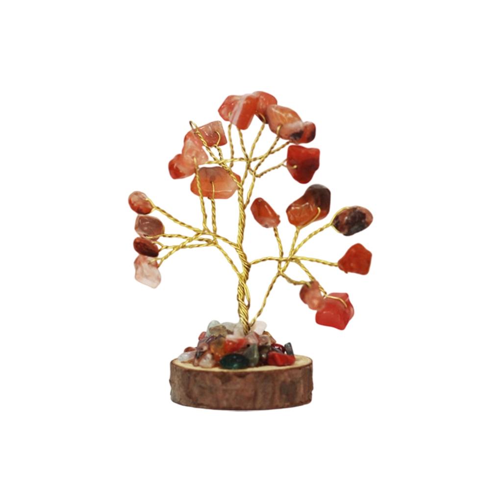 Crystal Tree Of Life Set With Wooden Base, A Tree For And Home Decoration