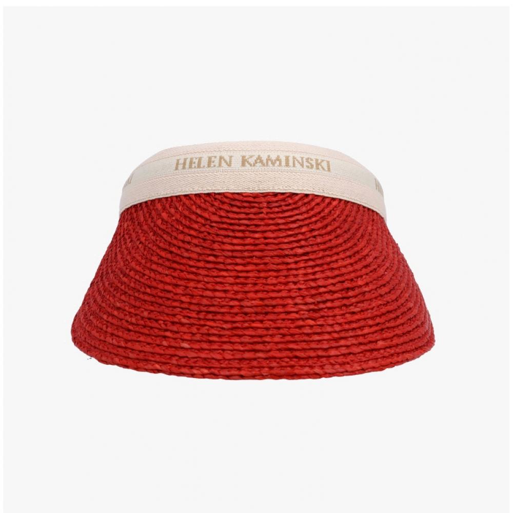 Хелен Камински Бьянка Тропический Натуральный Логотип Козырек Солнечная Шляпа Кепка50265