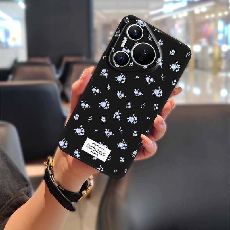 Масляная живопись Пылезащитный чехол для телефона для Huawei P70 Pro/Pura 70 Pro+ Ударопрочный ТПУ Прочный Мультяшный Полная защита Мягкий чехол