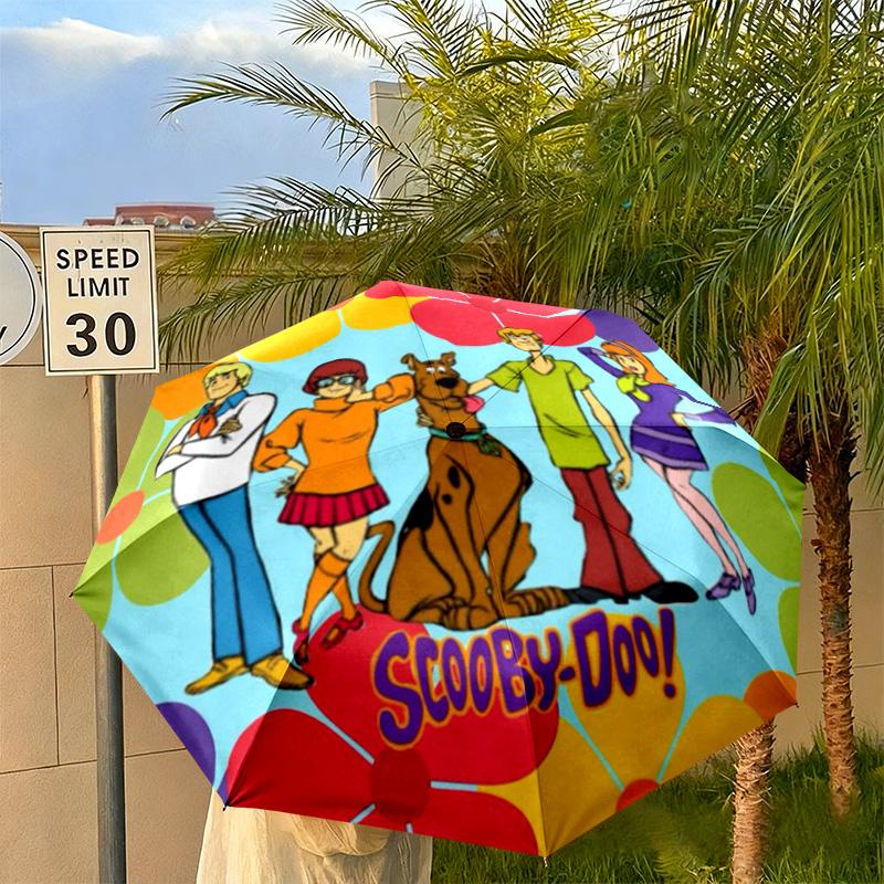 Halloween fantasy comedy adventure cartoon movie Scooby-Doo umbrella is suitable for all seasons, including home travel and outdoor activities Y1