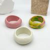 Exaggerated Acrylic Bangle Bohemian Retro  Hand Ring Cute Wide Cuff Bracelets  Decoration