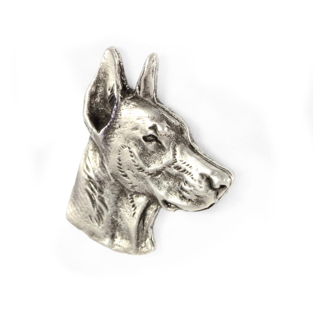 Dobermann, Doberman Pinscher, Dobie I - Dog brooch in a gift box, elegant pin, lapel pin for Art-Dog brand jacket