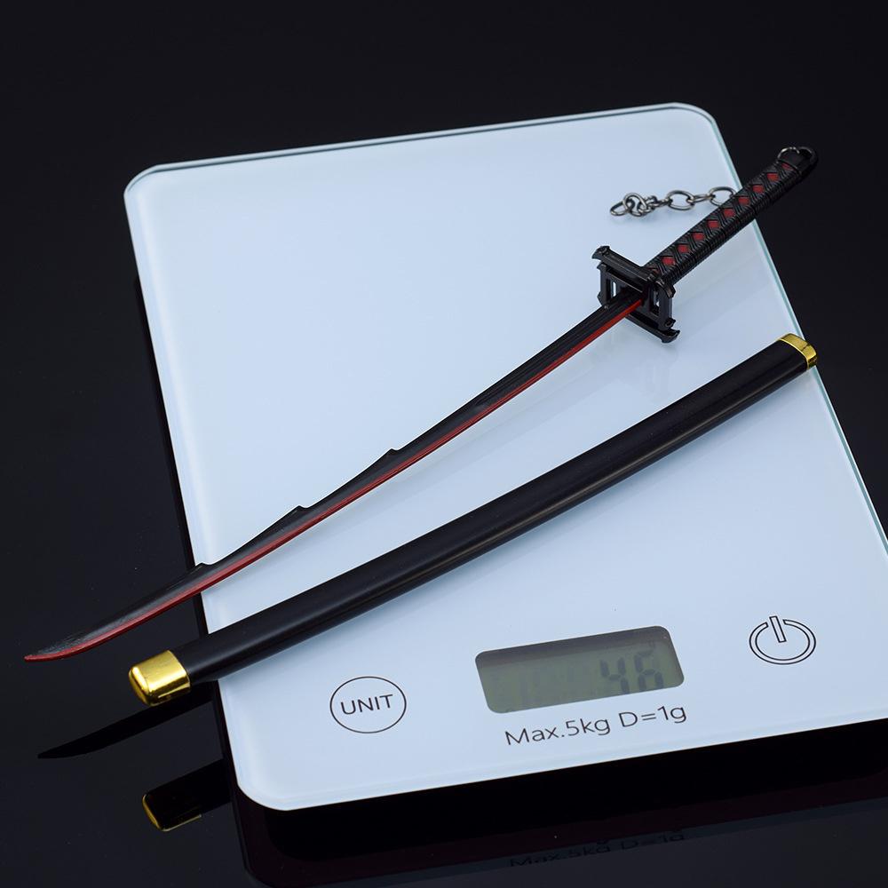 Мечи Орнамент 26см Металл Аниме Модель Оружия Катана Самурай Куросаки Ичиго Бан Кай Зангетсу Аниме Оружие Сплав Модель Домашний Декор