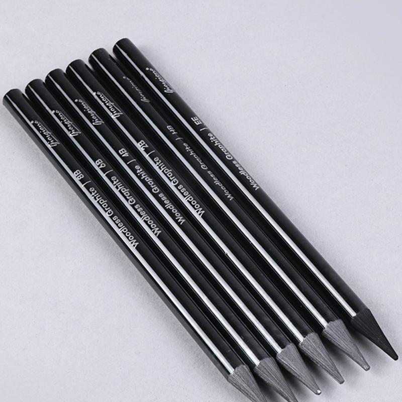 Pro Charcoal Pencils Set Non-wood Kid Adult Drawing Art Craft 3/6X