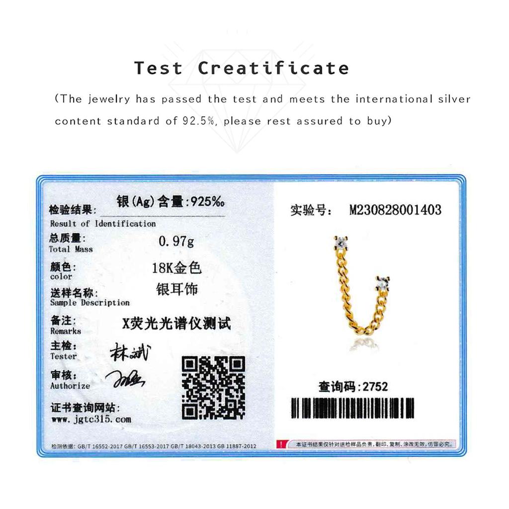 ANDYWEN Серьги-гвоздики из стерлингового серебра 925 пробы с золотой цепочкой в ​​стиле рок-панк, ювелирные изделия в подарок, роскошные ювелирные изделия, драгоценности