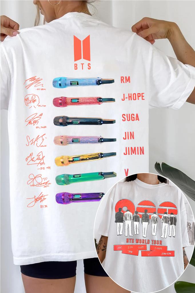 Футболка BTS Arirang 2026 Kpop Тур Футболка Женская Мужская Оверсайз Y2k Короткий рукав Повседневная Хлопок Высокое качество Женская Мужская Одежда