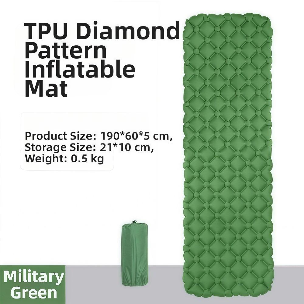 Нейлон 40D ТПУ Кемпинговые коврики Сверхлегкий спальный матрас Кровать Отдых на природе Путешествия