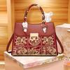 Вышитая свадебная сумка для мамы Новая высококачественная сумка-тоут из шелкового шарфа для женщин большой вместимости Свадебная сумка для бабушки Си