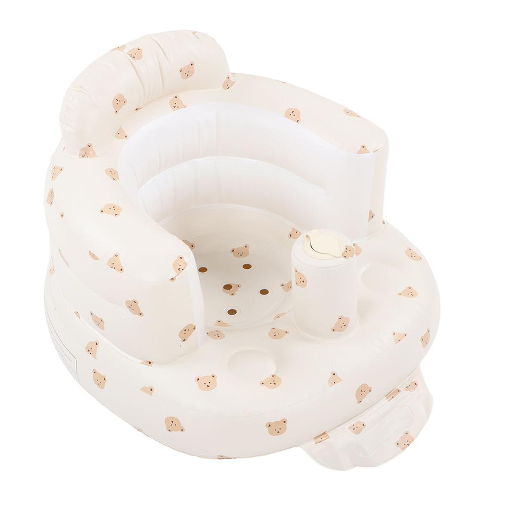 Baby Inflatable Seat Folding Toddler Seat Harmless Bath Chair Aerated Baby Seat Adjustable Chair