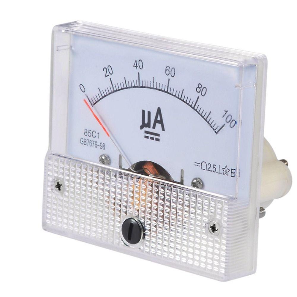Амперметры 100 мкА/500 мкА/1 мА Амперметр 85C1 Аналоговый панельный измеритель Аналоговый панельный амперметр Миллиамперметр