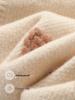 Women's Fashionable V-Neck Color Block Wool Cardigan - Autumn/Winter Sweet Strawberry Sweater
